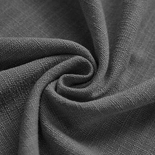Macochico 52 W x 96 L Blackout Faux Linen Curtains Blackout Room