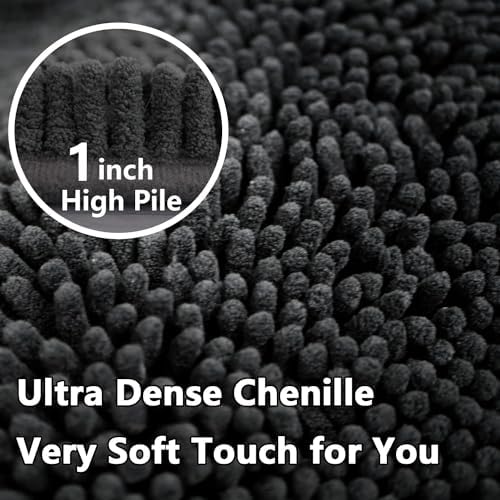 Bathroom Rug Sets 2 Piece, Extra Thick and Absorbent, Non-Slip