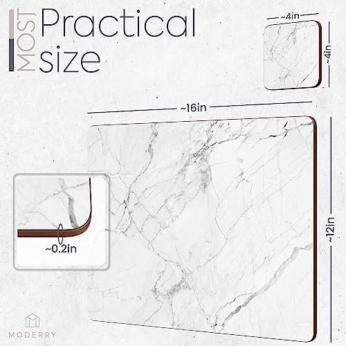 Set of 4 Heat Resistant Cork Placemats for Dining Table with Free Set