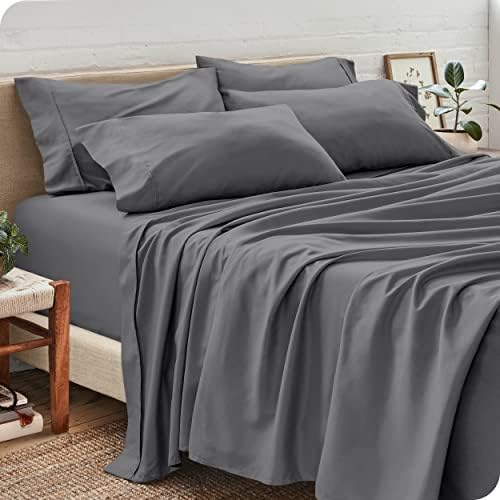 Soft King Size Sheet Set 6 Piece Brushed Egyptian Cotton 1000 Thread