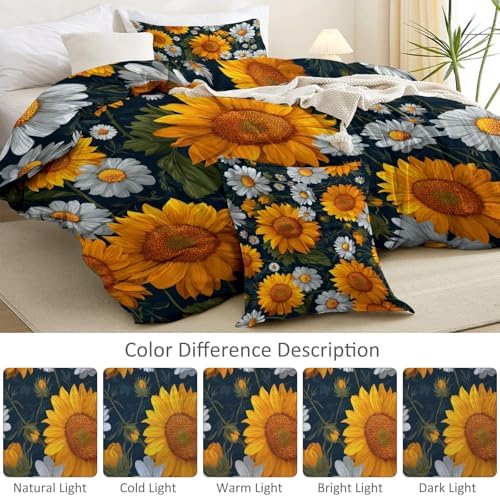 Duvet Cover Yellow - Washed Ultra Soft Breathable Microfiber, King