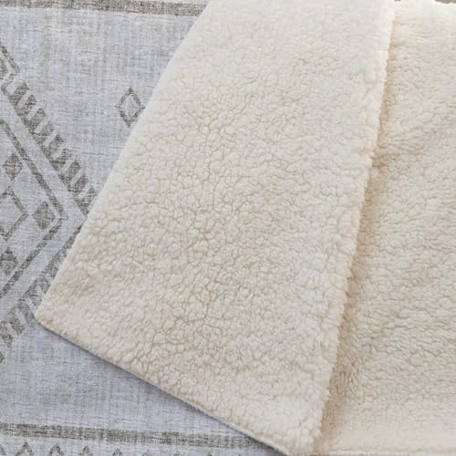 Addison Rugs ASB120 Taupe 50" x 70" Oversized Sherpa Throw Blanket