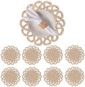13.8" Set of 8 Round Seagrass Placemats by Laquedecraft