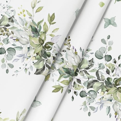 Horaldaily Spring Tablecloth 60 x 60 Inch Square Green Eucalyptus