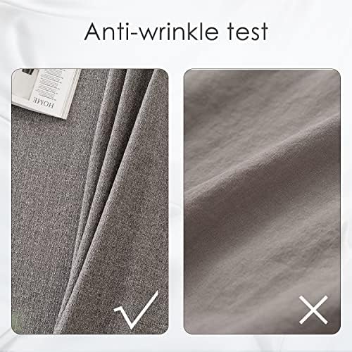 BALCONY & FALCON Rectangle Table Cloth Waterproof Gray 70"x70"