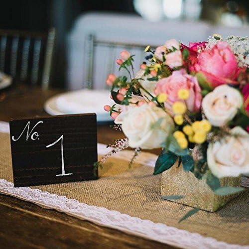 Awtlife 12 x 120 Inch Burlap Table Runner for Wedding Bridal Shower