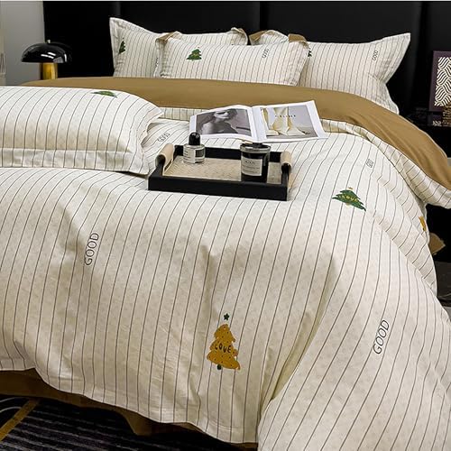 Floral Duvet Cover Queen Set Soft Cotton Bedding Comforter Cover Set