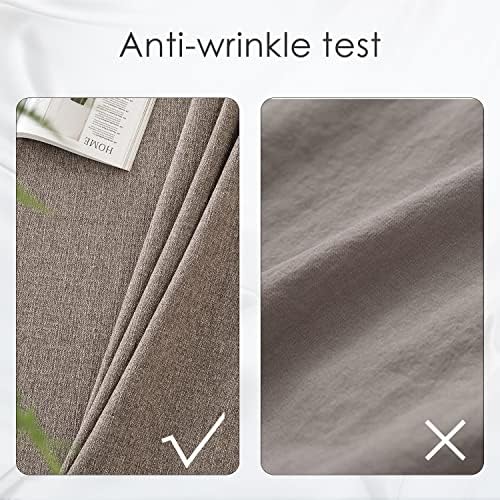 BALCONY & FALCON Rectangle Table Cloth Waterproof Taupe Gray 95"x55"