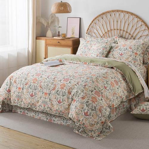 FADFAY King/California King 3 Piece 100% Cotton Duvet Cover Set in