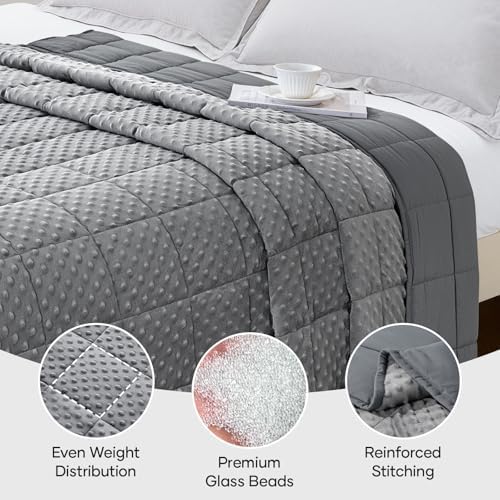 Cottonblue Weighted Blanket 20lbs for Adults Queen Size, 60 x 80in