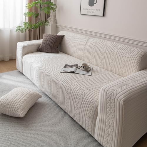 1 Piece Stretch Sofa Cover Washable Couch Cover for 3 Cushion Couch