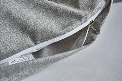 Luxury Solid Color Duvet Cover 2PCS Bedding Set with Zipper Closure