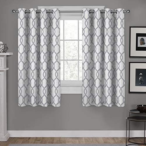 EXCLUSIVE HOME Kochi Light Filtering Linen Blend Grommet Top Curtain