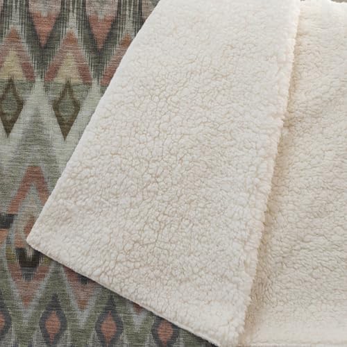Addison Rugs ASB617 Taupe 50" x 70" Oversized Sherpa Throw Blanket
