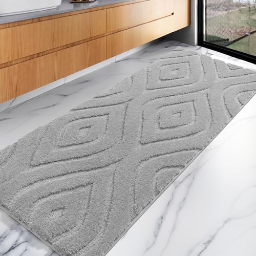 DEXDE Bathroom Rugs Runner, Non Slip for Bathroom Floor Shower, 24x60