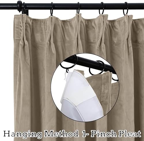 Drapifytex Thermal Insulated Blackout Extra Long 102 Inches by