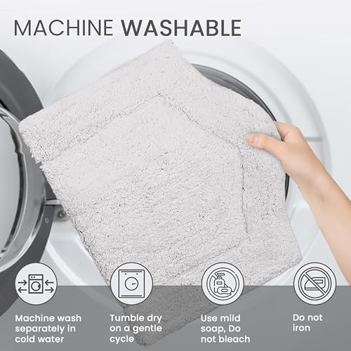Home Weavers Waterford Collection 100% Cotton Tufted Bath Rug, Extra