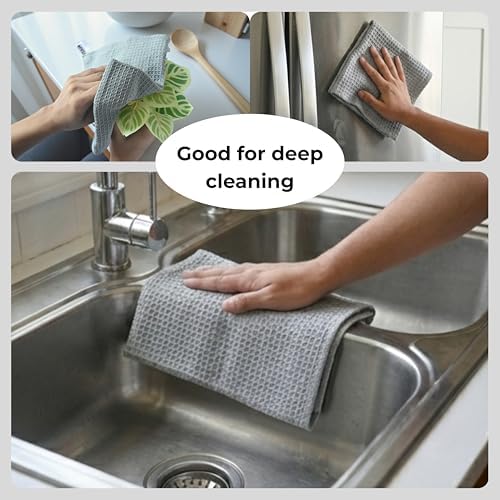 Light Gray Cotton Cleaning Rags For Housekeeping - Trapos Paños De