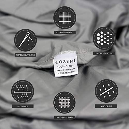 600 Thread Count Luxury Sheet Set, 100% Cotton, Breathable, Soft &