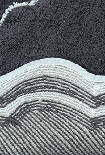 Home Weavers Allure Collection 100% Cotton Tufted Bathroom Rug, Soft