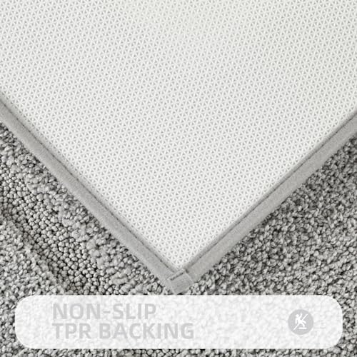 Bathroom Rugs Sets 2 Piece, Ultra Absorbent Soft Bath Rug, Machine