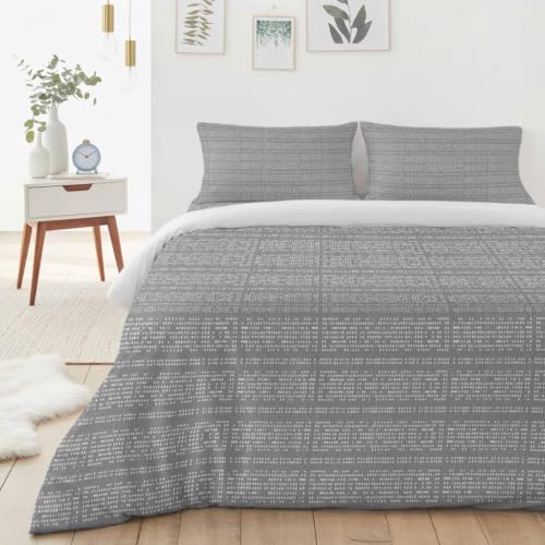 Abstract Queen Duvet Cover Set - 4 Pcs Comforter Cover Bedding Sets