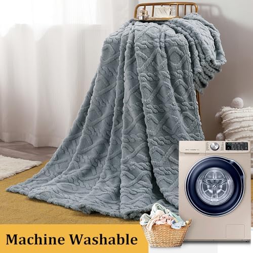 Sherpa Fleece Throw Blanket for Couch,Lightweight Comfy Textured
