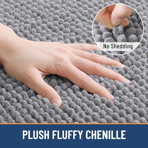 Arotive Luxury Chenille Bathroom Rugs Set, Ultra Soft and Absorbent