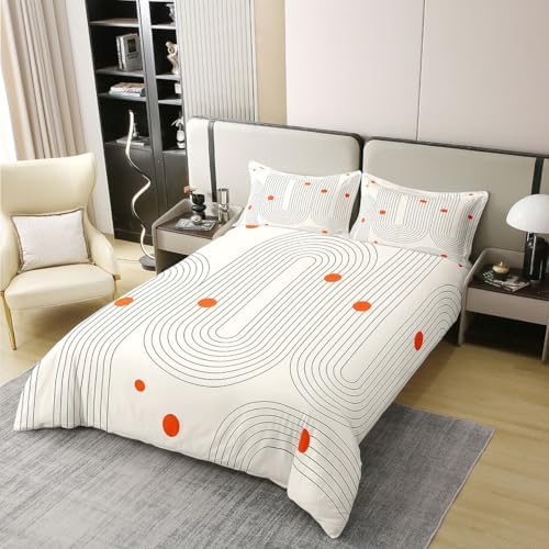 Erosebridal Boho Mid Century 100% Cotton Duvet Cover Queen for Teens