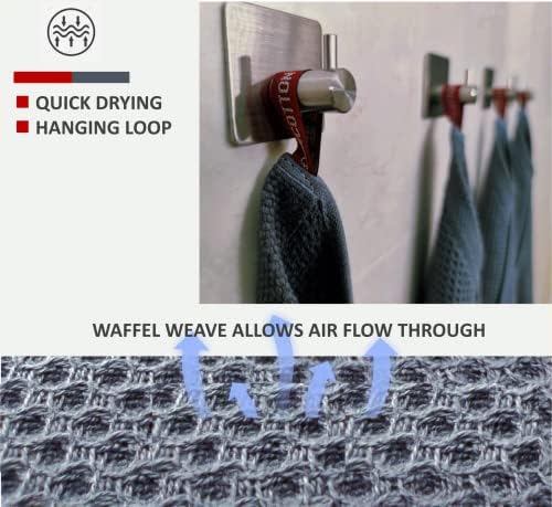 Kitchen Towels 100% Cotton Waffle Weave Dish Towel for Cleaning Drying