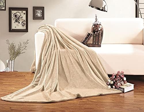 Elegant Comfort Micro-Fleece Ultra Plush Luxury Solid Blanket, King