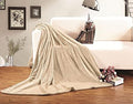 Elegant Comfort Micro-Fleece Ultra Plush Luxury Solid Blanket, King