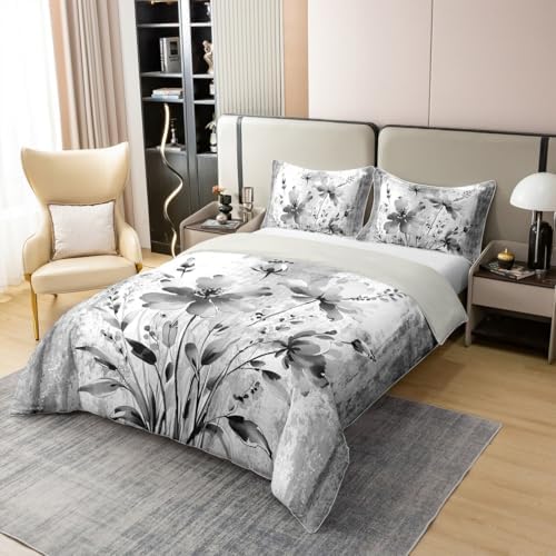 Erosebridal 100% Cotton Abstract Oil Painting Queen Comforter Cover