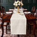100% Pure Linen Extra Long Table Runner - 14 x 108 Inch Farmhouse
