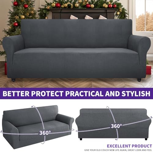 ZNSAYOTX Super Stretch Couch Cover (72"-92") Universal Sofa Covers