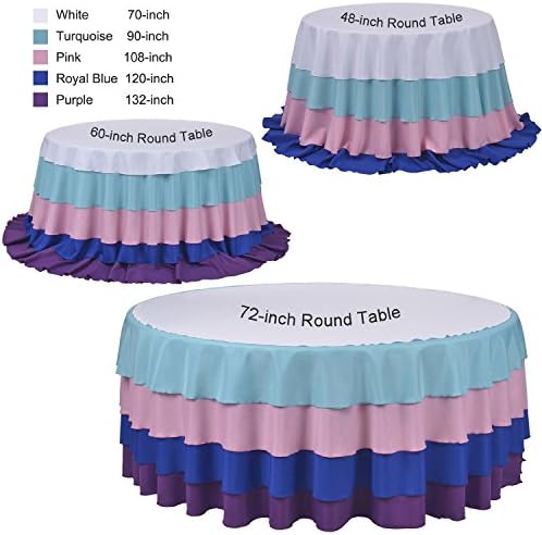 Tablecloth Polyester Round 90 Inch (Ivory)