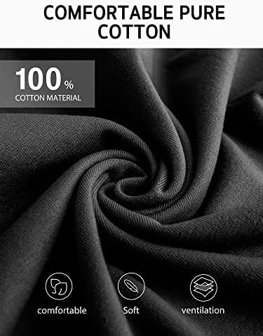 Syntus 3 Pack Cotton Server Apron with Pockets for Women, Black Waist