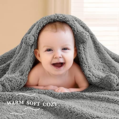 LBRO2M Sherpa Fleece Bed Blanket Super Soft Plush Warm Throw King
