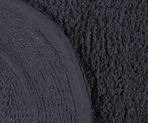 Home Weavers Double Ruffle Collection 100% Cotton Bathroom Rugs Set