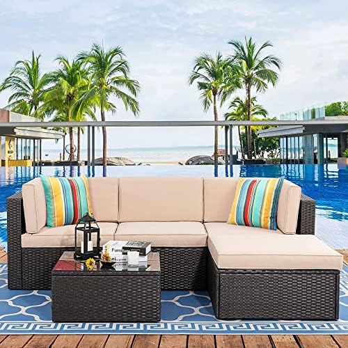 Pyonic Set of 2 Outdoor Pillow Covers Waterproof Throw Pillow Covers