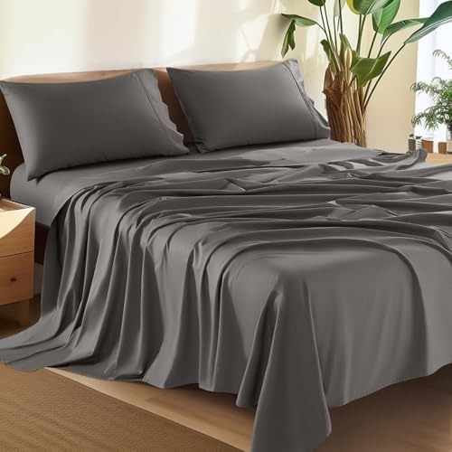 Shilucheng 100% Giza Egyptian Cotton King Size Sheets Set