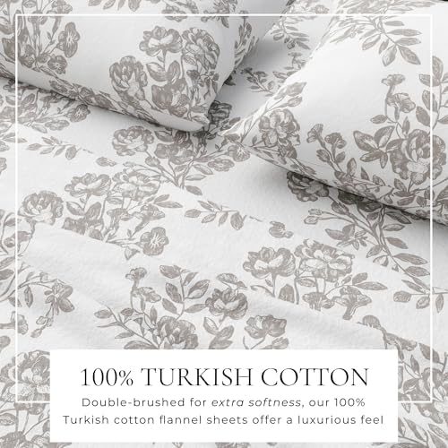 Great Bay Home Flannel Sheet Set King Size - 100% Turkish Cotton
