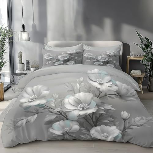 Minimalist Bouquet Sculpture Duvet Cover King 3Pcs, Breathable