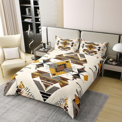 jejeloiu Southwestern Duvet Cover 100% Cotton Queen Size Boys Girls