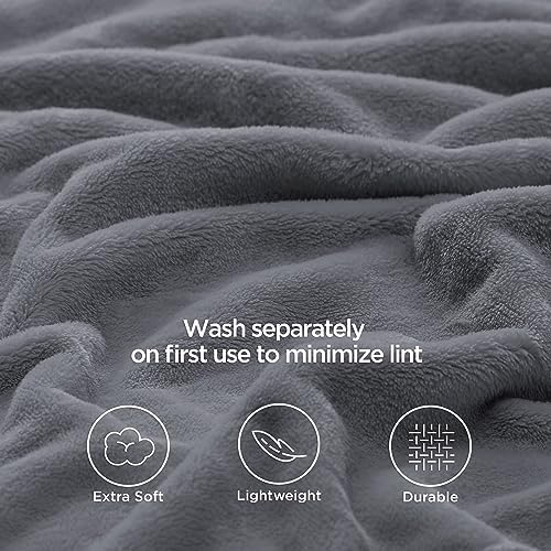 Bedsure Fleece Bed Blankets Queen Size Soft Lightweight Plush Fuzzy