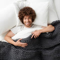 Bearaby King Size - Hand-Knit Weighted Blankets - Breathable, Cooling