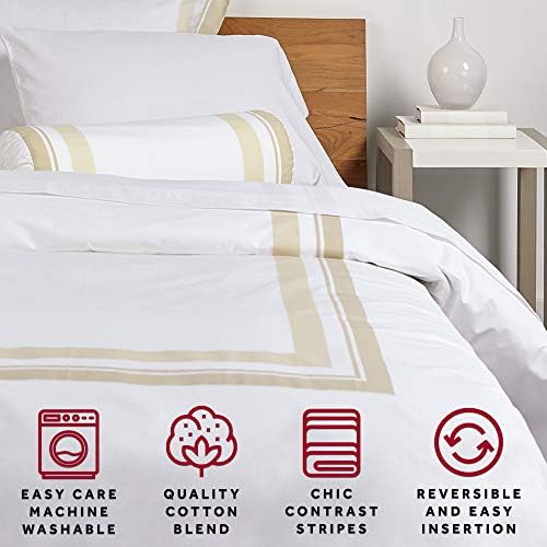 Marriott Block Print Duvet Cover - Hotel Ultra-Soft, Breathable Cotton