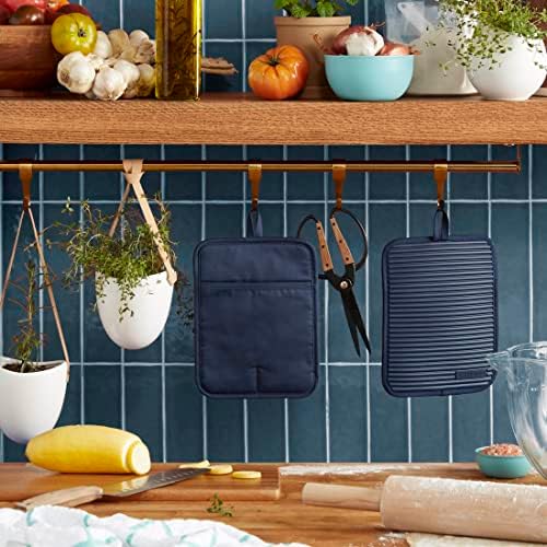 KitchenAid Ribbed Silicone 2-Piece Oven Mitt Set, 7"x13", and 2-Pack