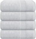 Belizzi Home 4 Pack Bath Towel Set 27x54, 100% Ring Spun Cotton, Ultra