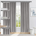Fcosie 72" Wx63 L 100% Blackout Curtains for Bedroom Faux Linen Drapes